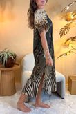 Made in Italy Roza T Shirt Dress Animal Ombre